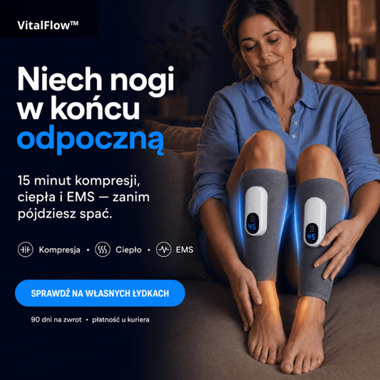 VitalFlow™ — Jak pozbyć się uczucia ciężkich nóg w 15 minut dziennie, bez maści i tabletek